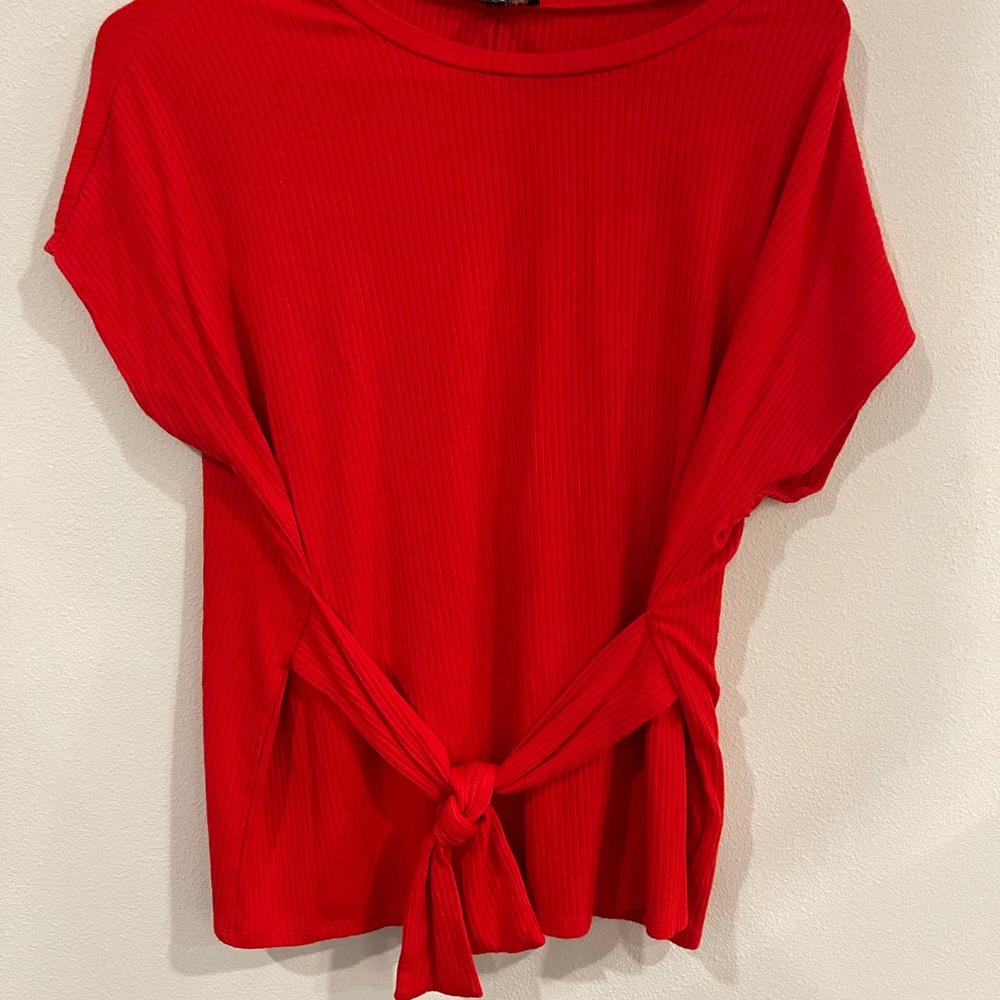 Express dressy tie knot blouse
